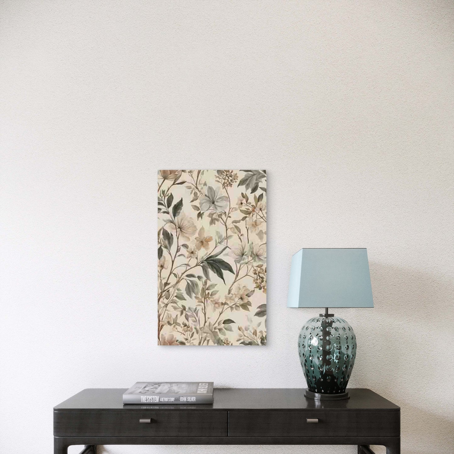 Floral Botanical Pattern Metal Print Ready to Hang