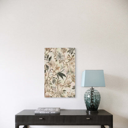 Floral Botanical Pattern Metal Print Ready to Hang