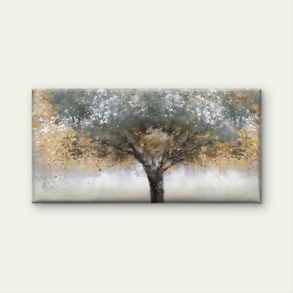 Abstract Autumn Tree Painting Wall Art Canvas Office Home Room Framed 120x60cm