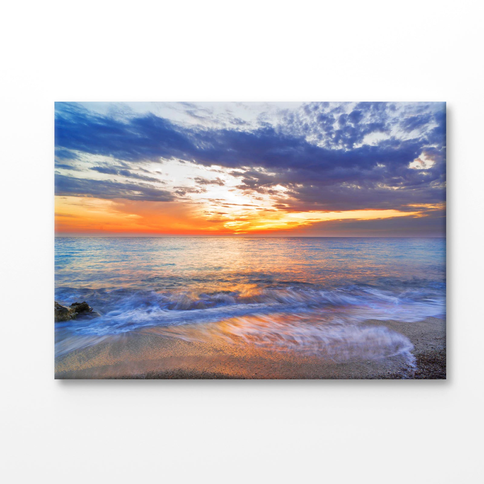 Bella Home Sunset Sky With Sea View Print Canvas Ready to hang