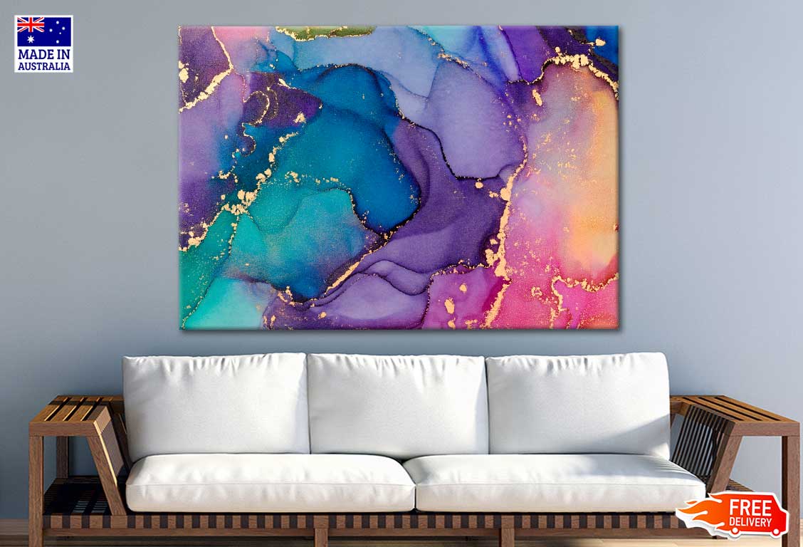 Mixture Of Colors Abstract Print 100% Australian Made