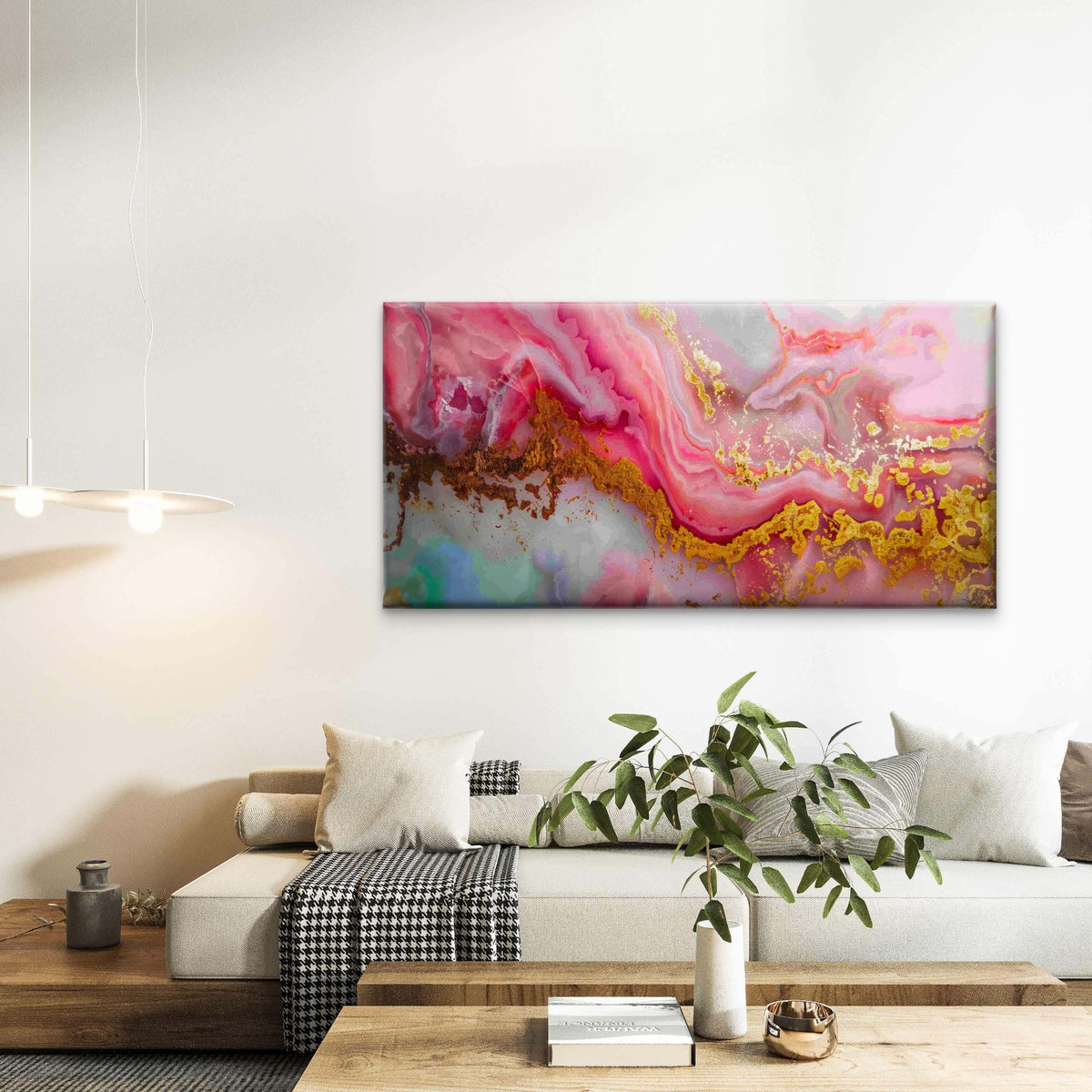 Luxury Abstract Background Wall Art Canvas Office Home Room Framed 120x60cm