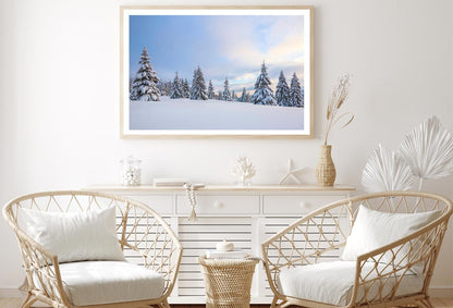 Meadow Covered With Frost Trees Home Decor Premium Quality Poster Print Choose Your Sizes