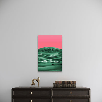 Bright Pop Nature Landscape 60x90cm Metal Print Ready to Hang