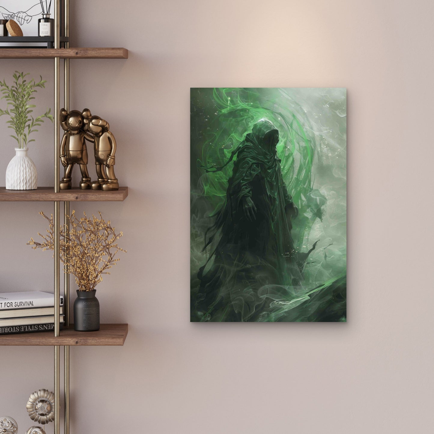 The Green Wraith Metal Print Ready to Hang
