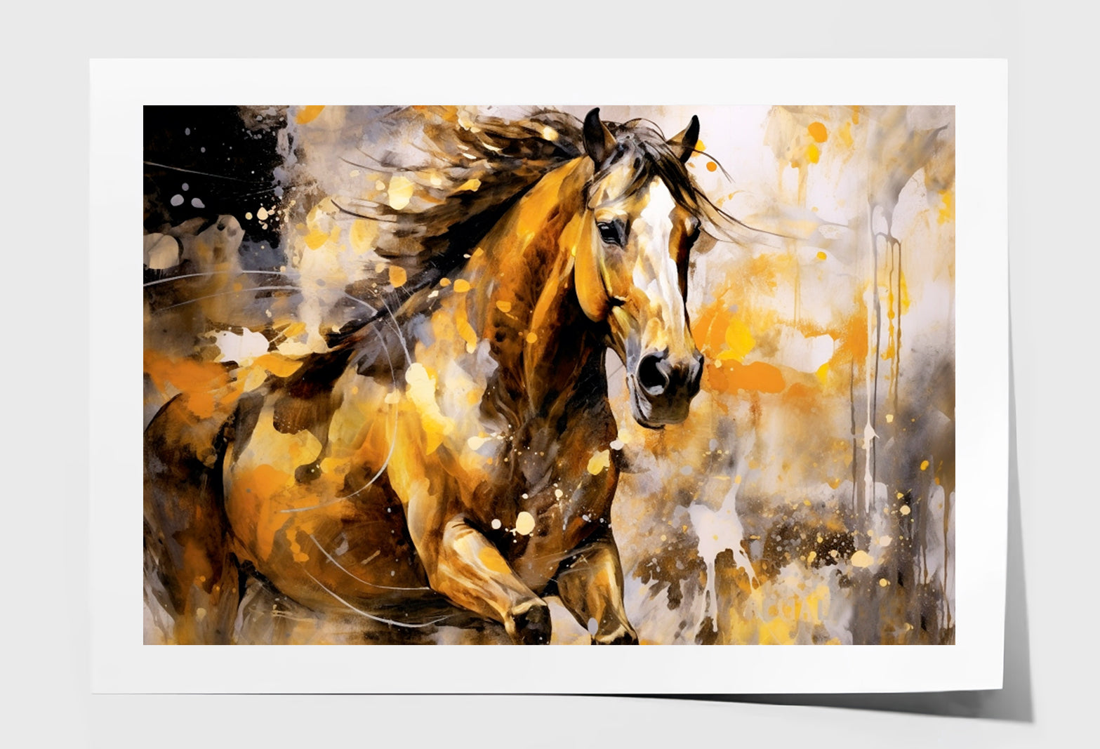 Abstract, Paint Horse Oil Painting Wall Art Limited Edition High