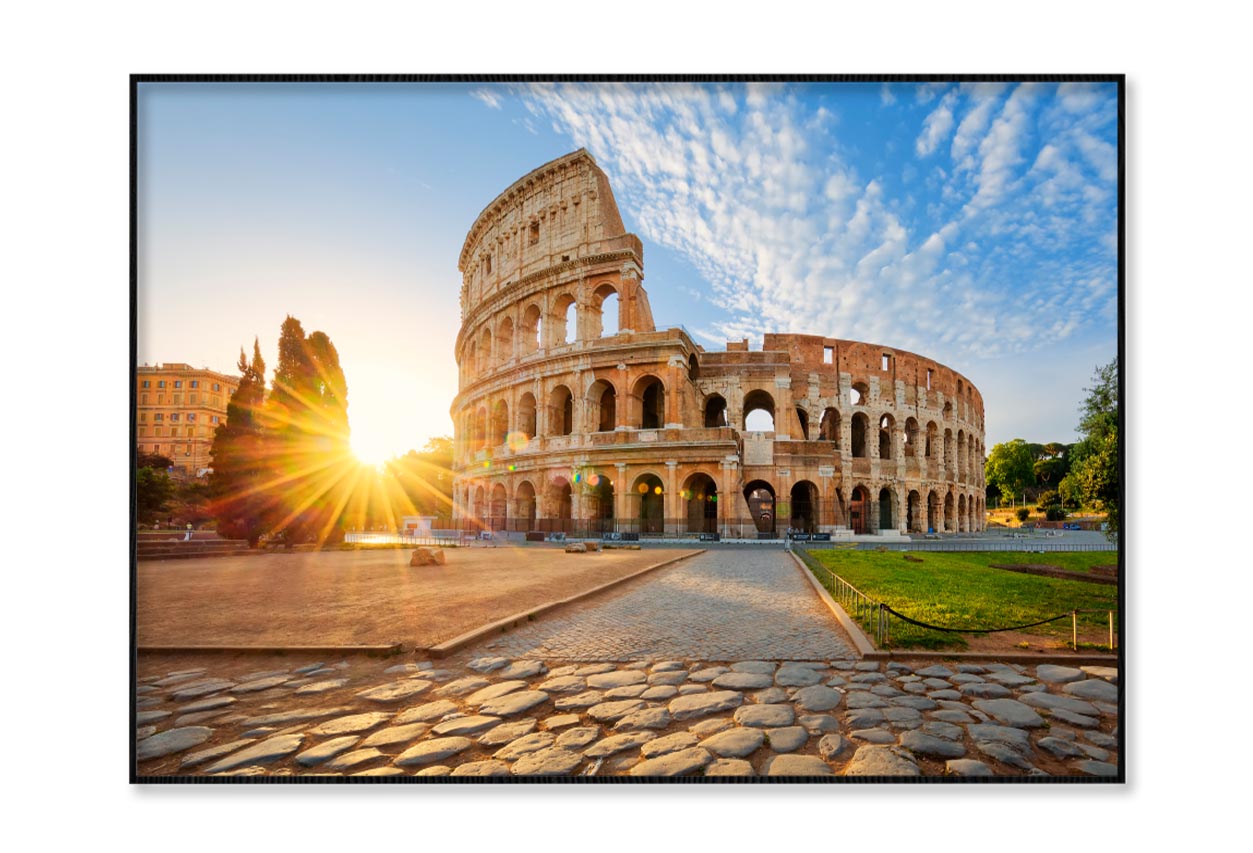 View Of Colosseum in Rome Home Decor Premium Quality Poster Print Choose Your Sizes