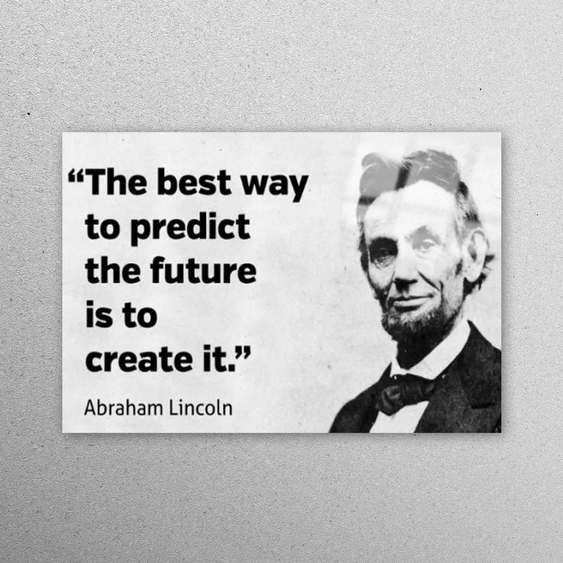 Abraham Lincoln Acrylic Glass Print Tempered Glass Wall Art 100% Made in Australia Ready to Hang