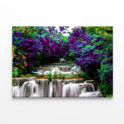 Huay Mae Khamin Waterfall at Kanchanaburi Thailand Print 100% Australian Made - Bella Home Decor