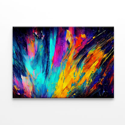 A Modern Art Painting with Colorful Abstract Shapes Print 100% Australian Made