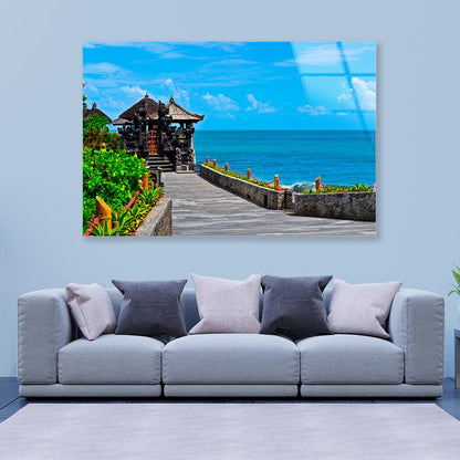 Temple with Beach Blue Sky Africa Acrylic Glass Print Tempered Glass Wall Art 100% Made in Australia Ready to Hang