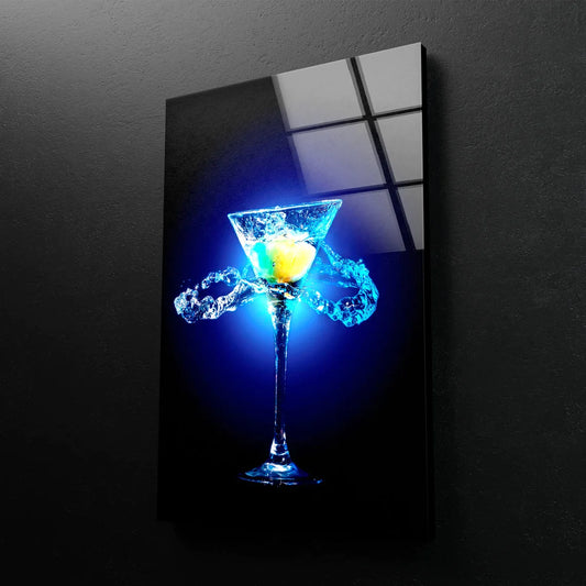 Cocktail Glass UV Direct Aluminum Print Australian Made Quality