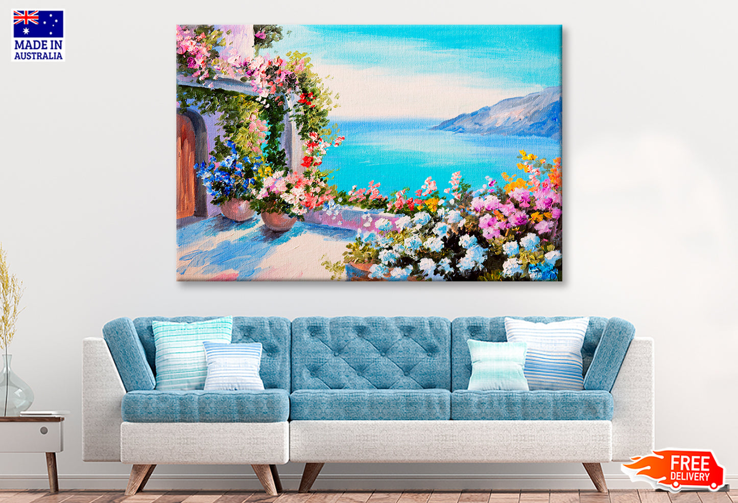 House Near The Sea Oil Painting Wall Art Limited Edition High Quality Print