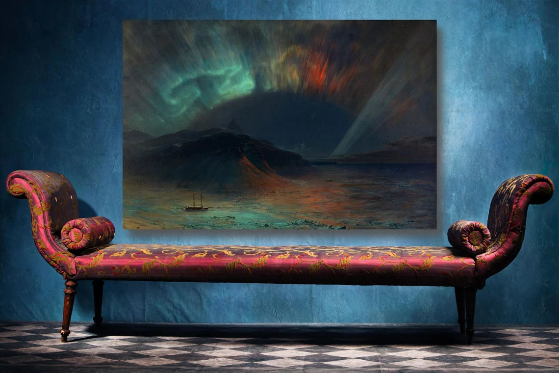 Frederic Edwin Church, Aurora Borealis UV Direct Aluminum Print Australian Made Quality