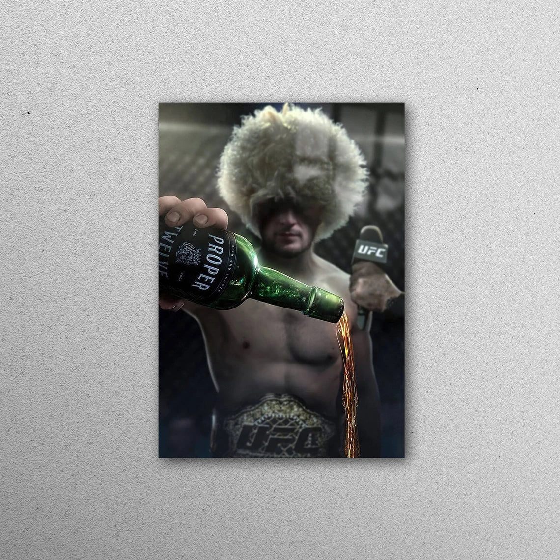 Khabib Nurmagomedov Acrylic Glass Print Tempered Glass Wall Art 100% Made in Australia Ready to Hang