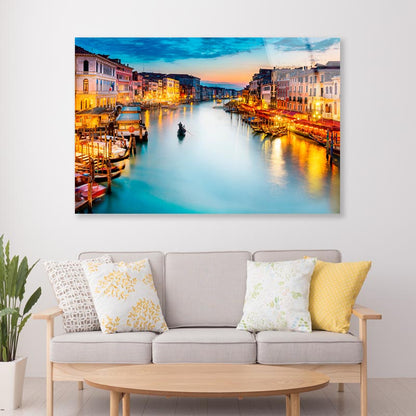 Venice, Canal Grande - Italy Acrylic Glass Print Tempered Glass Wall Art 100% Made in Australia Ready to Hang