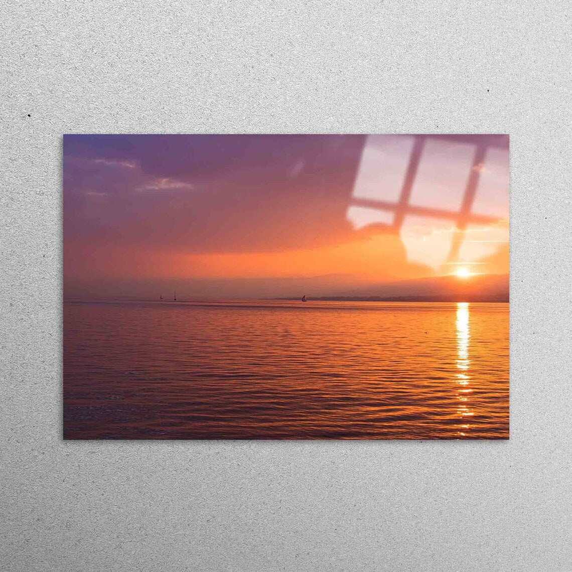 Beach Peaceful Acrylic Glass Print Tempered Glass Wall Art 100% Made in Australia Ready to Hang