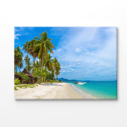 Bella Home Thailand, Koh Mook Island Tropical Beach Print Canvas Ready to hang