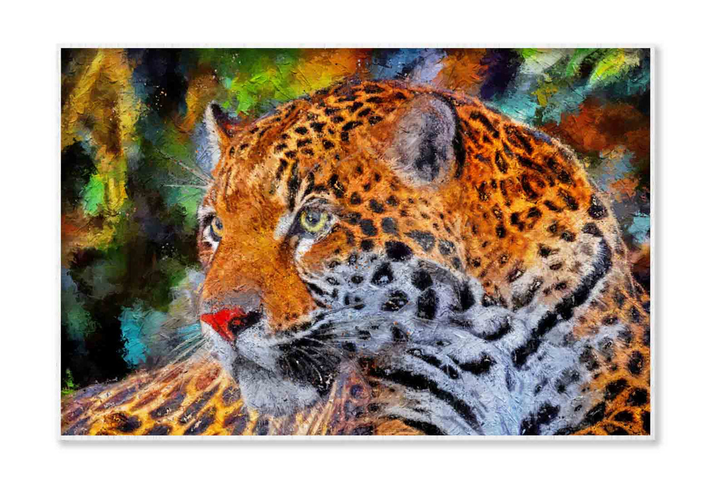 Modern Painting of Jaguar Wall Art Limited Edition High Quality Print