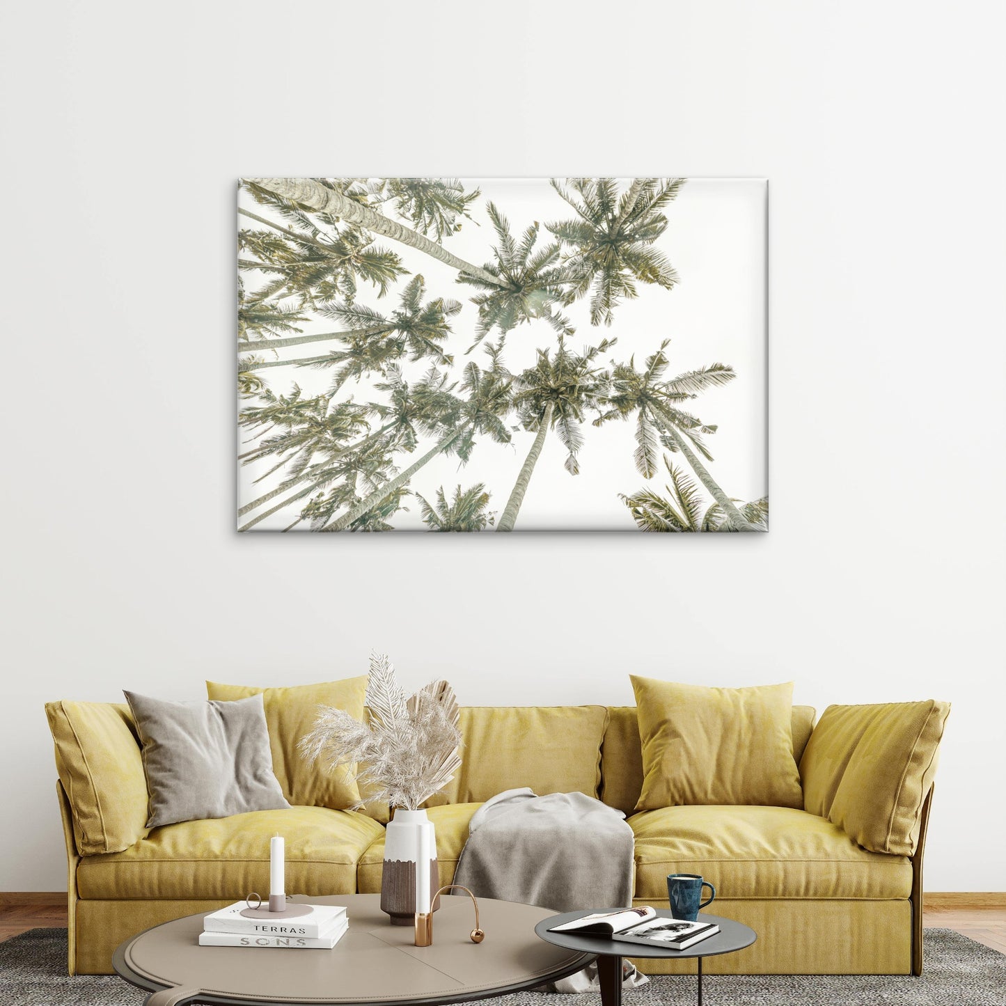 Bohemian Tropical Palm Trees Florida Beach Wall Art Decor 100% Australian Made
