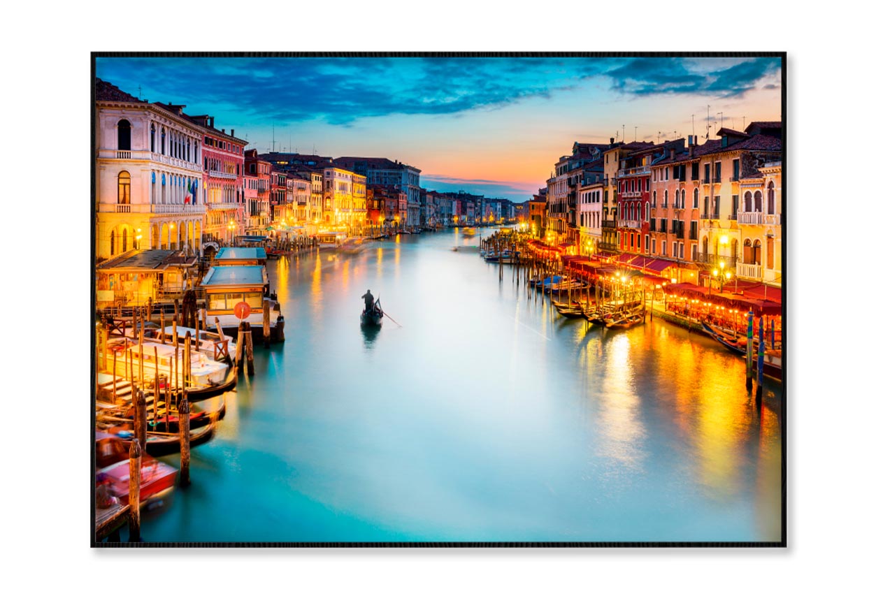 Venice, Canal Grande - Italy Home Decor Premium Quality Poster Print Choose Your Sizes