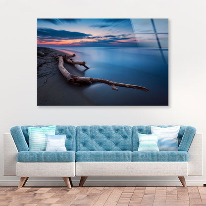 Blue Magic Long Exposure Acrylic Glass Print Tempered Glass Wall Art 100% Made in Australia Ready to Hang