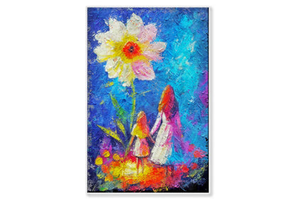 Glowing Flower, Little Girl and Woman Mom – Fairytale Wall Art Limited Edition High Quality Print