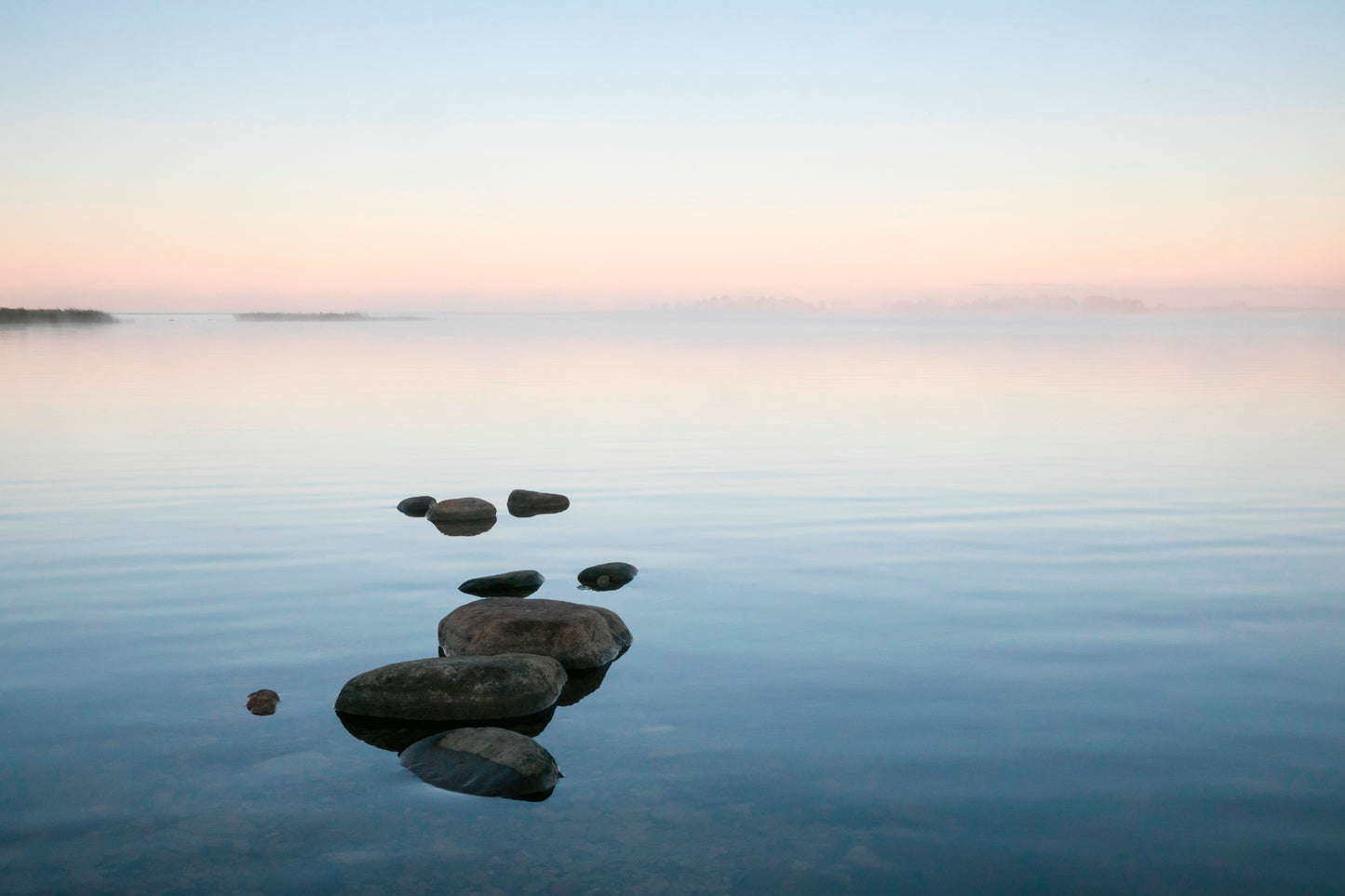 Beautiful Sea Bay Scenery with the Row of Stones Home Decor Premium Quality Poster Print Choose Your Sizes