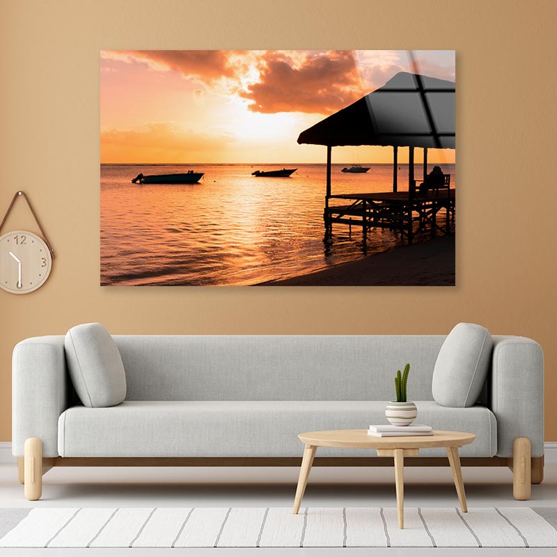 Remote Paradise Beach Acrylic Glass Print Tempered Glass Wall Art 100% Made in Australia Ready to Hang