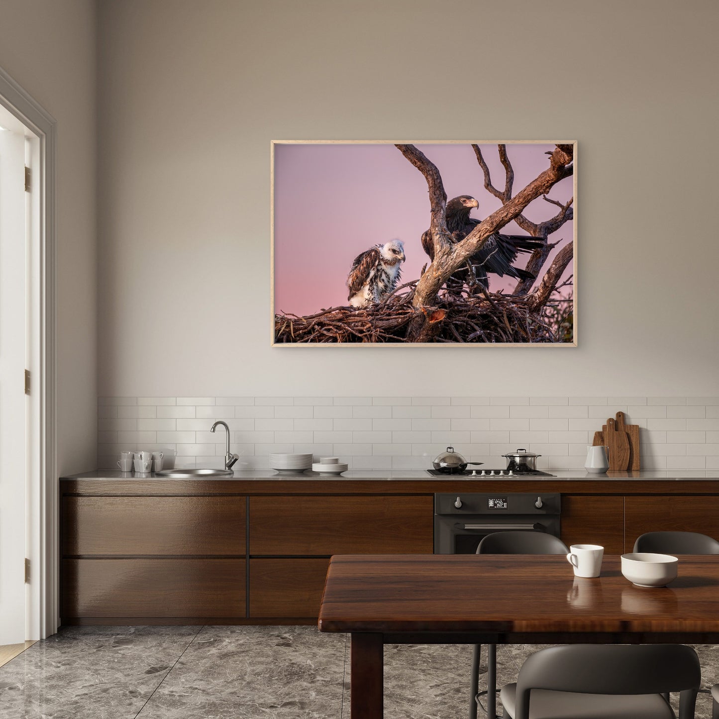 Wedge Tailed Eagle Australia With Chick Wall Art Decor 100% Australian Made