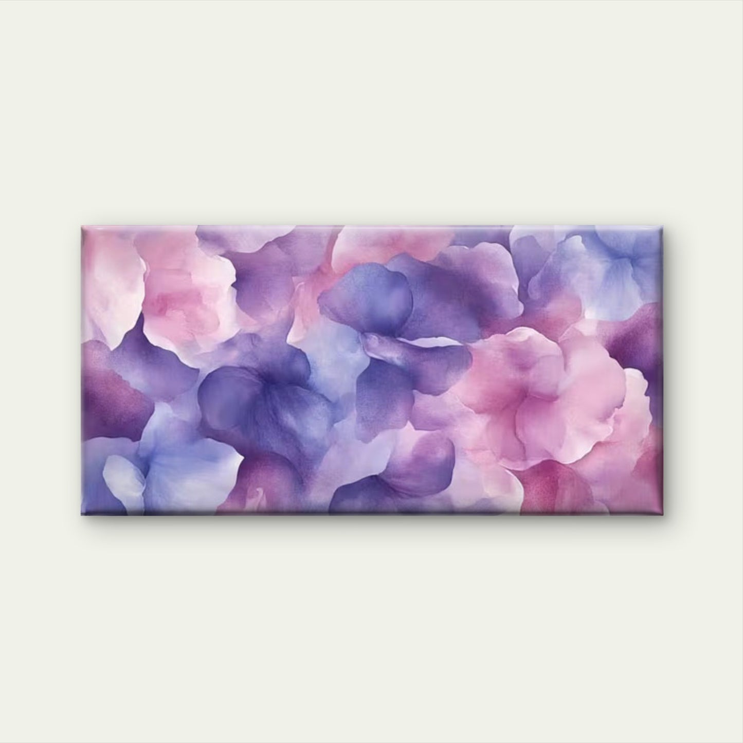 Soft Pastel Flowers in Pink Wall Art Canvas Office Home Room Framed 120x60cm
