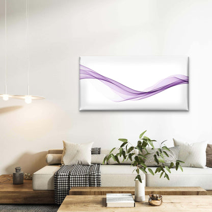 Dynamic Purple Wave Wall Art Canvas Office Home Room Framed 120x60cm