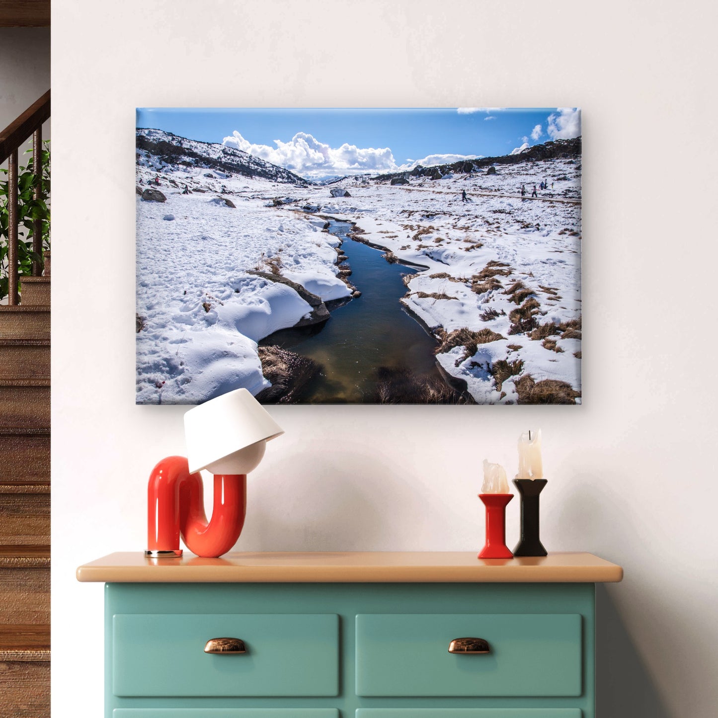 Perisher Blue, Snow Mountain, New South Wales (NSW), Australia Canvas Print Wall Art Decor 100% Australian Made