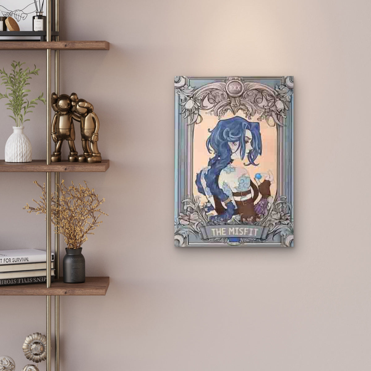 Misfit Character Portrait Metal Print Ready to Hang