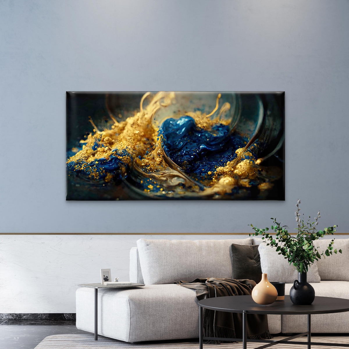 Modern Abstract Background Wall Art Canvas Office Home Room Framed 120x60cm