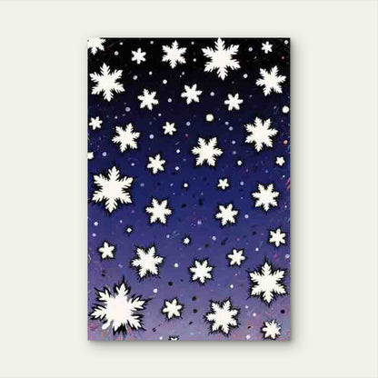 Snowflake - Patterned Abstract 60x90cm Metal Print Ready to Hang
