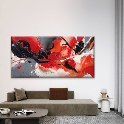 Abstract Splash Color Wall Art Canvas Office Home Room Framed 120x60cm
