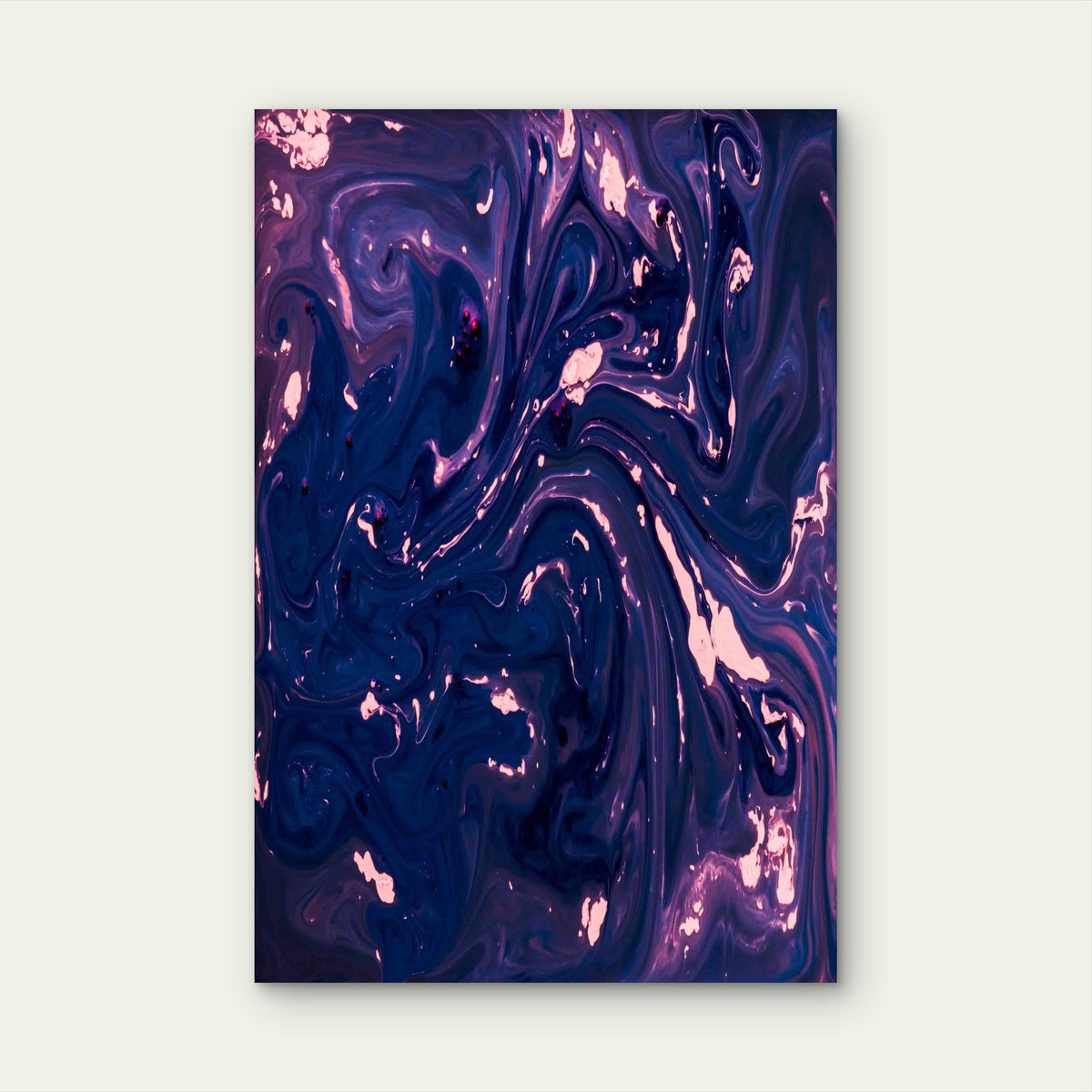 Colorful Marble Effect Background 60x90cm Metal Print Ready to Hang