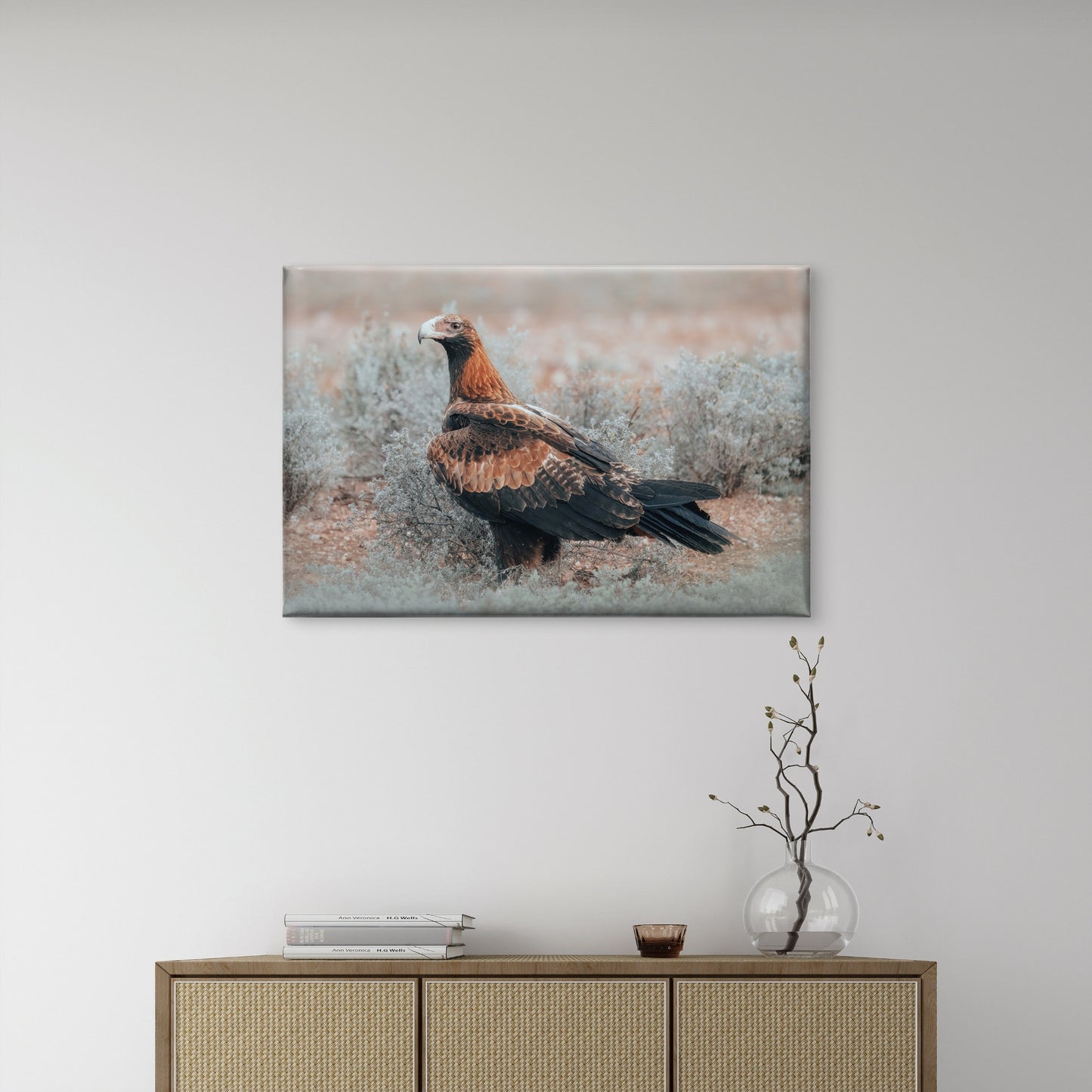 Wedge Tailed Eagle Australia Portrait Wall Art Decor 100% Australian Made