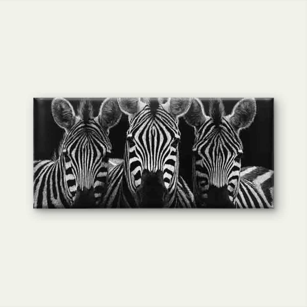 Monochrome Stripes Zebra Wall Art Canvas Office Home Room Framed 120x60cm