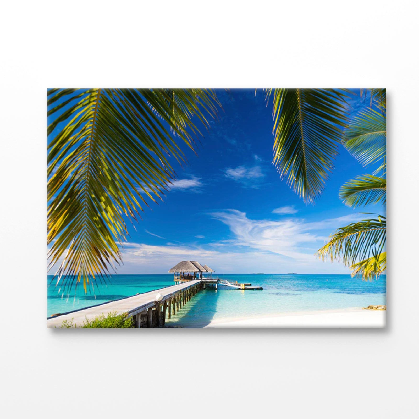 Bella Home Pier to The Beach & Sky Print Canvas Ready to hang