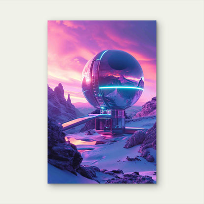Fantasy Scene With Surreal Elements 40x60cm Metal Print Ready to Hang