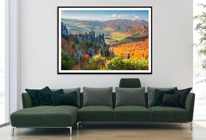 Rocks & Hills In Autumn Season Home Decor Premium Quality Poster Print Choose Your Sizes