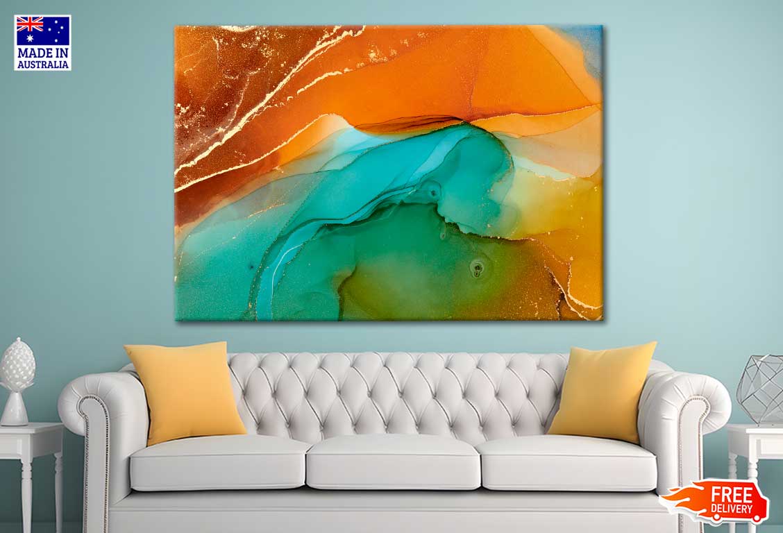 Abstract Fluid Art Painting Print 100% Australian Made