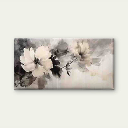 Abstract Watercolor Flowers Wall Art Canvas Office Home Room Framed 120x60cm
