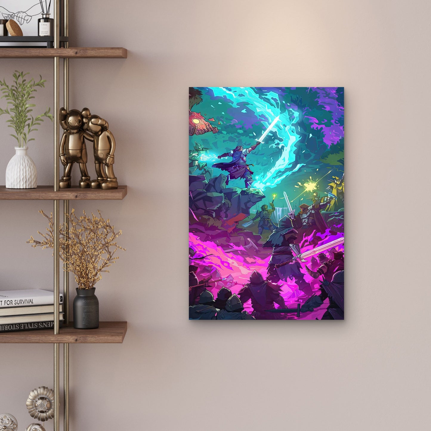 Mighty Nein In Battle Metal Print Ready to Hang