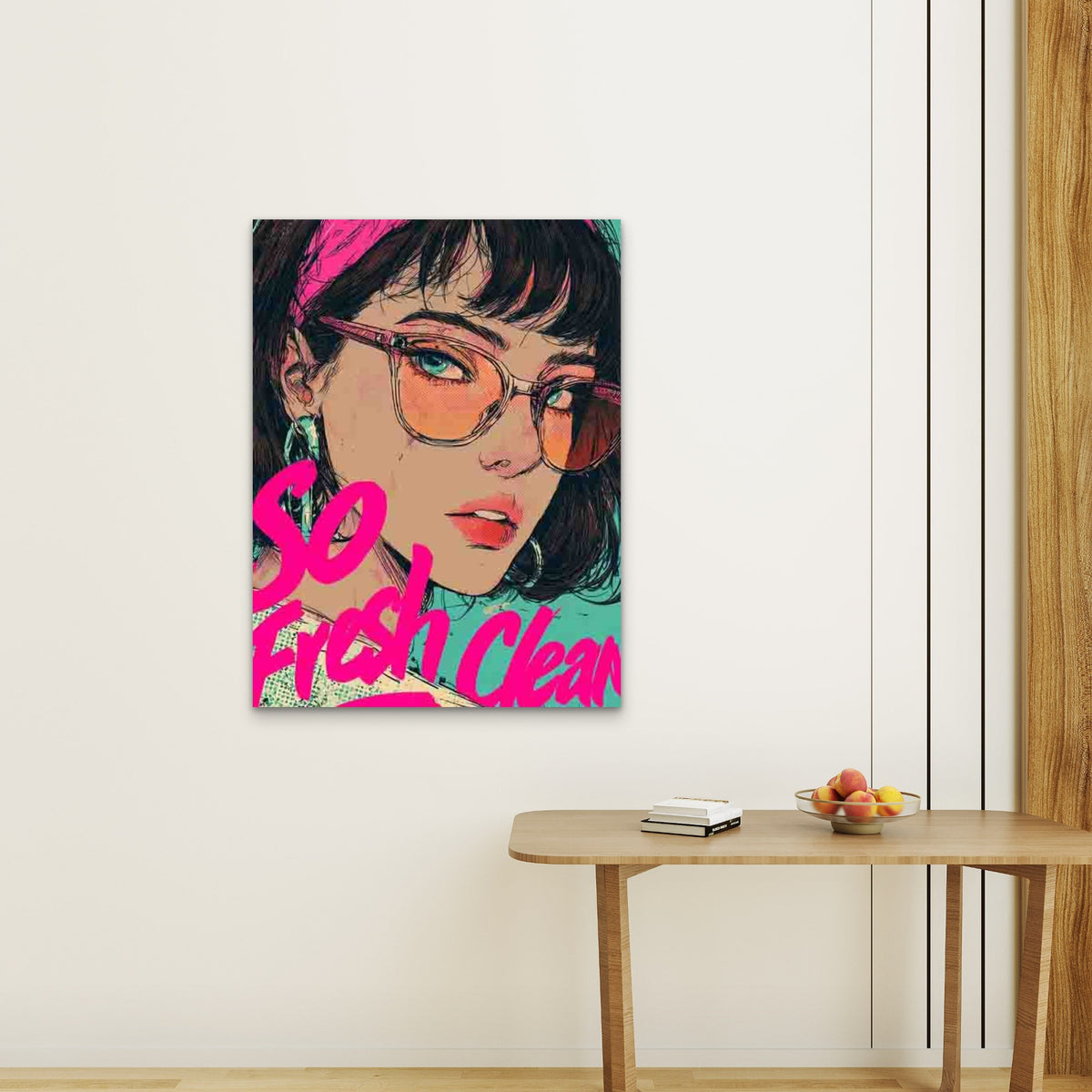 So Fresh So Clean Retro Pop Art Metal 40x60cm Print Ready to Hang