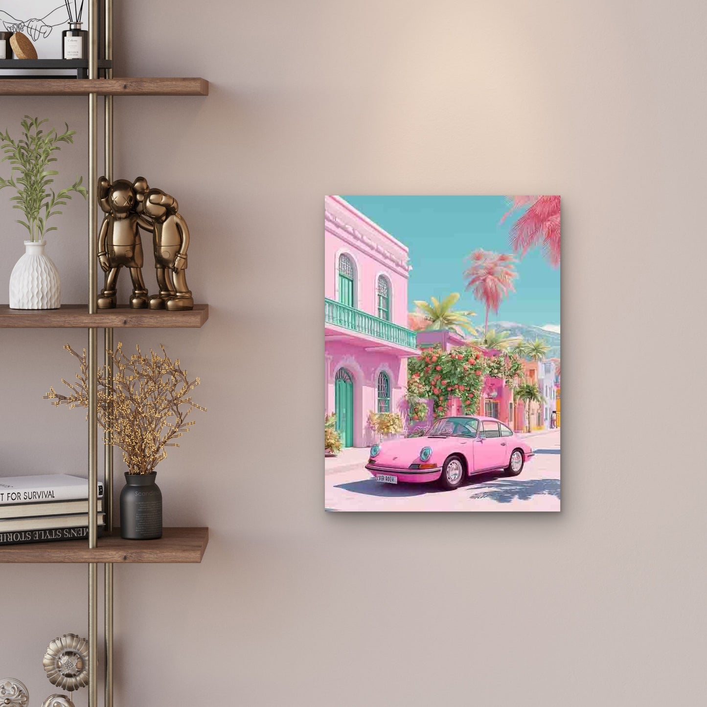 California Travel Trendy Metal Print Ready to Hang