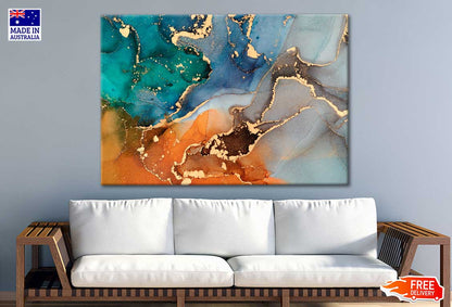 Abstract Fluid Art Painting Print 100% Australian Made