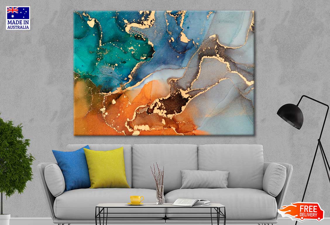 Abstract Fluid Art Painting Print 100% Australian Made